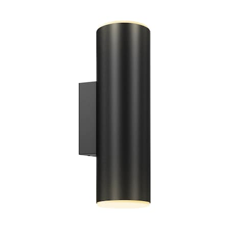 Dals 4 Inch Round Adjustable LED Cylinder Sconce LEDWALL-A-BK